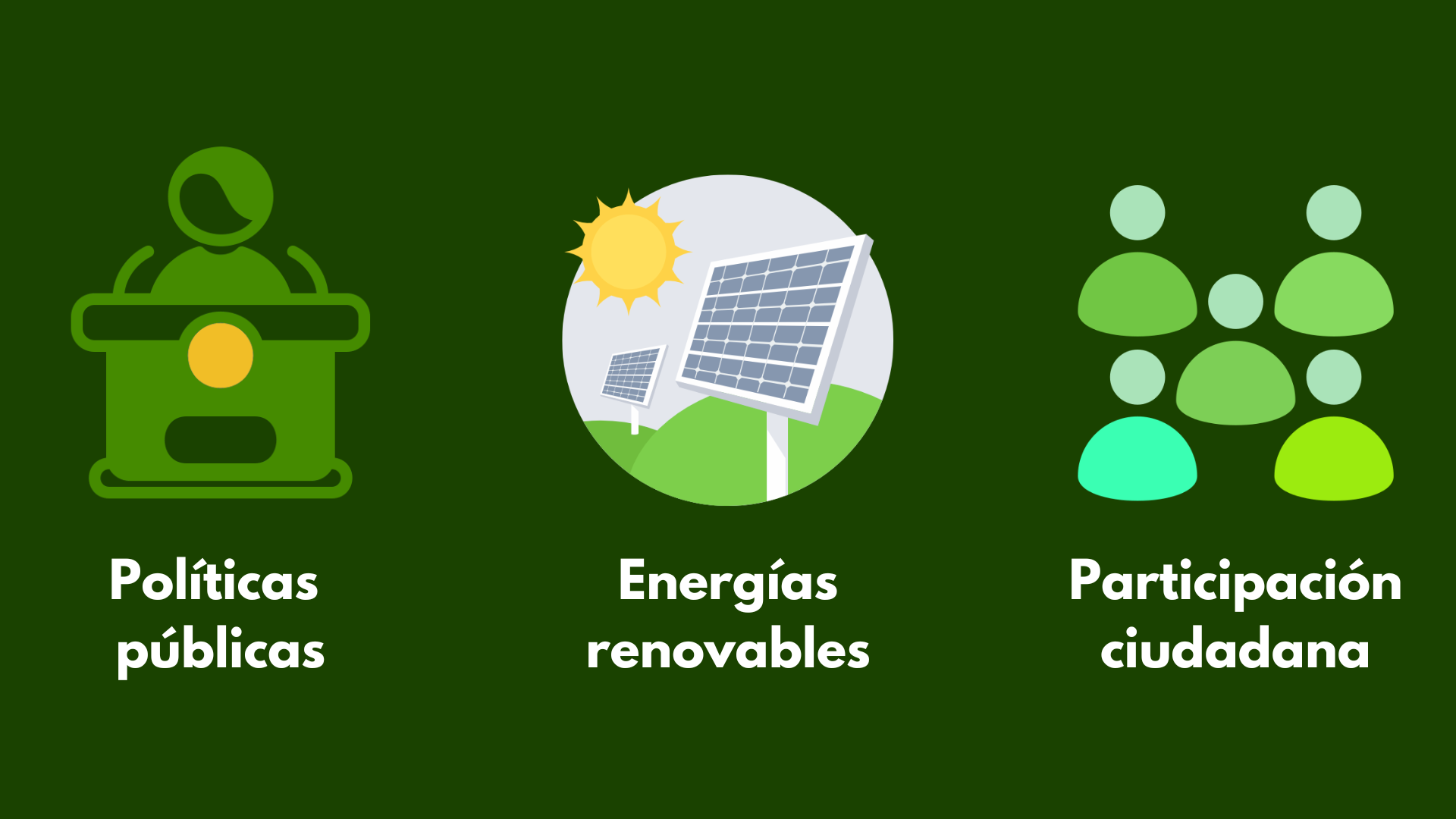 Políticas públicas, energías renovables y participación ciudadana