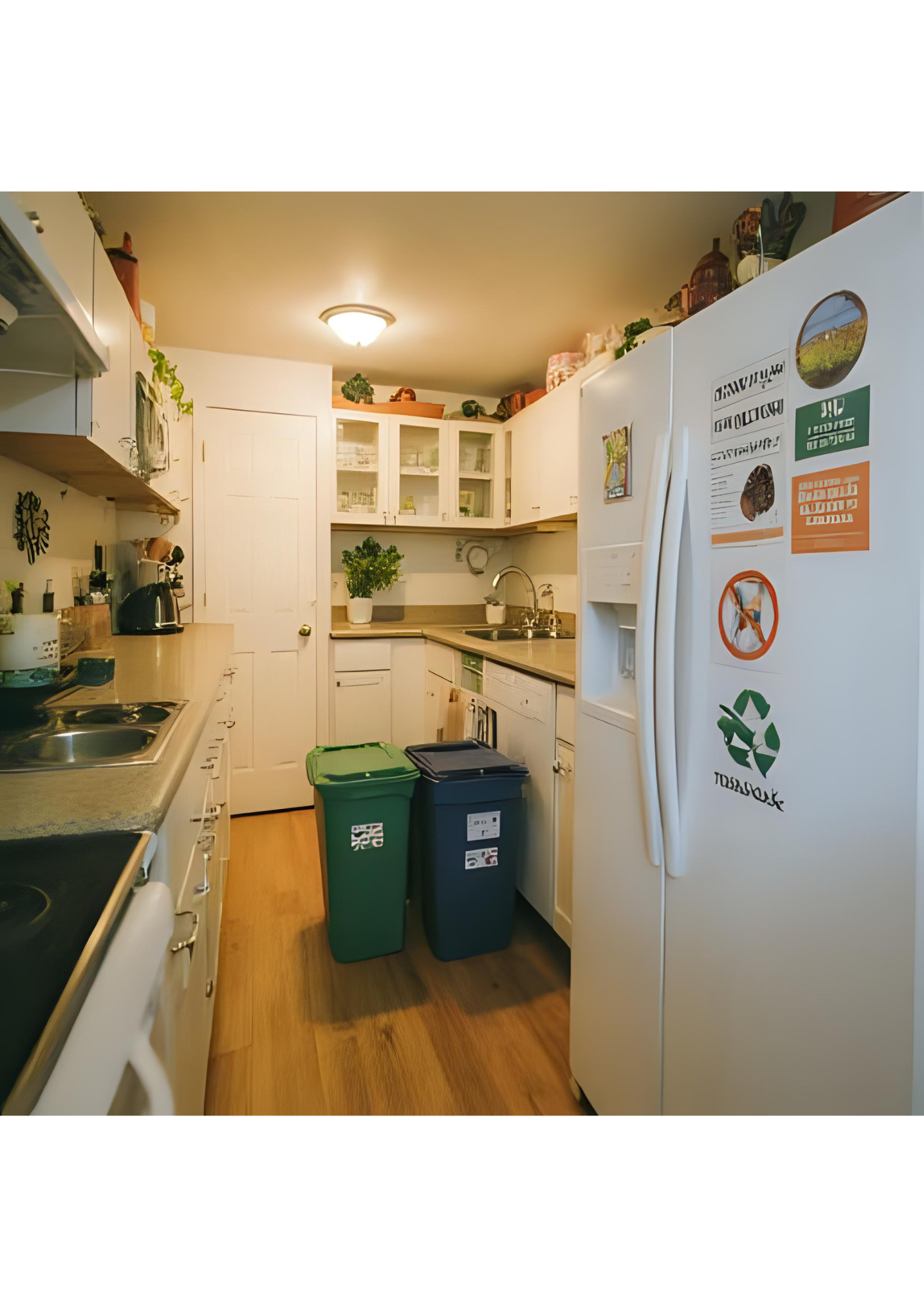 Comparación visual del hogar de Andrea antes y después de implementar acciones sostenibles.